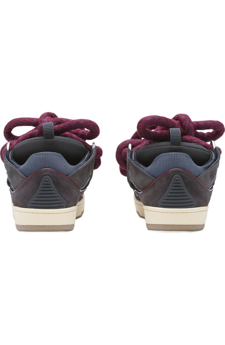 Curb Sneakers In Leather With Snake Laces For Women