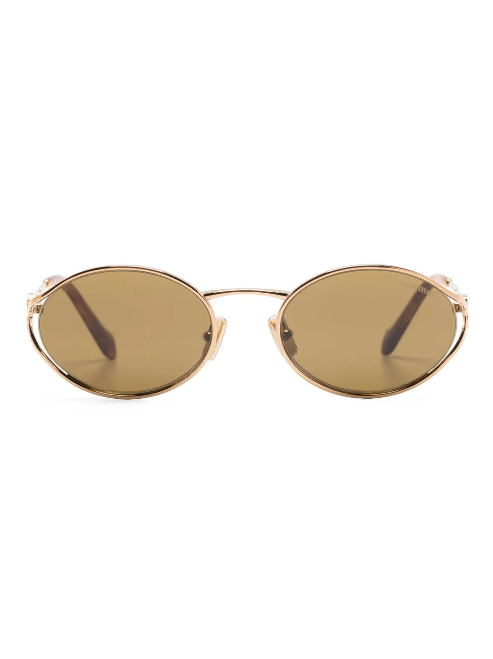 Miu Miu Eyewear Logo round-frame sunglasses