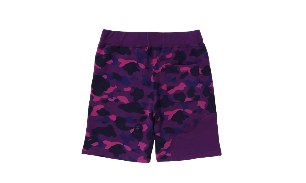 Color Camo Cutting Sweat Shorts