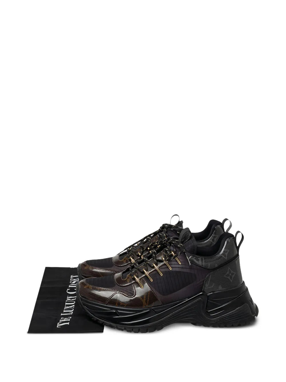Louis Vuitton Pre-Owned Run Away Pulse monogram-embellished sneakers
