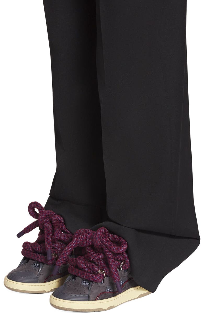 Curb Sneakers In Leather With Snake Laces For Women