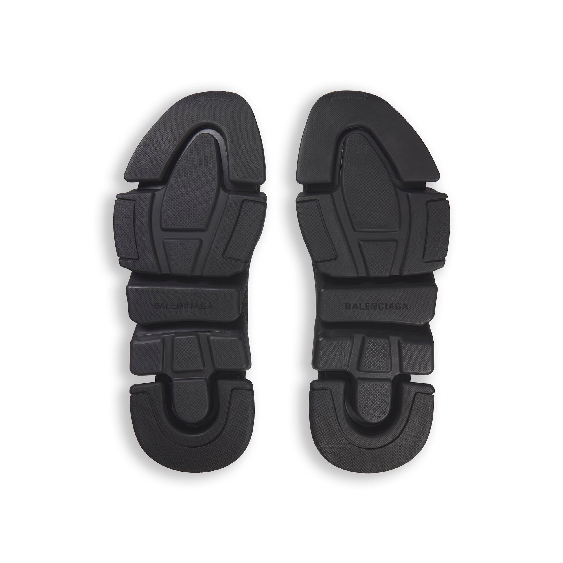 BALENCIAGA MEN'S SPEED 2.0 RECYCLED KNIT SNEAKER IN BLACK