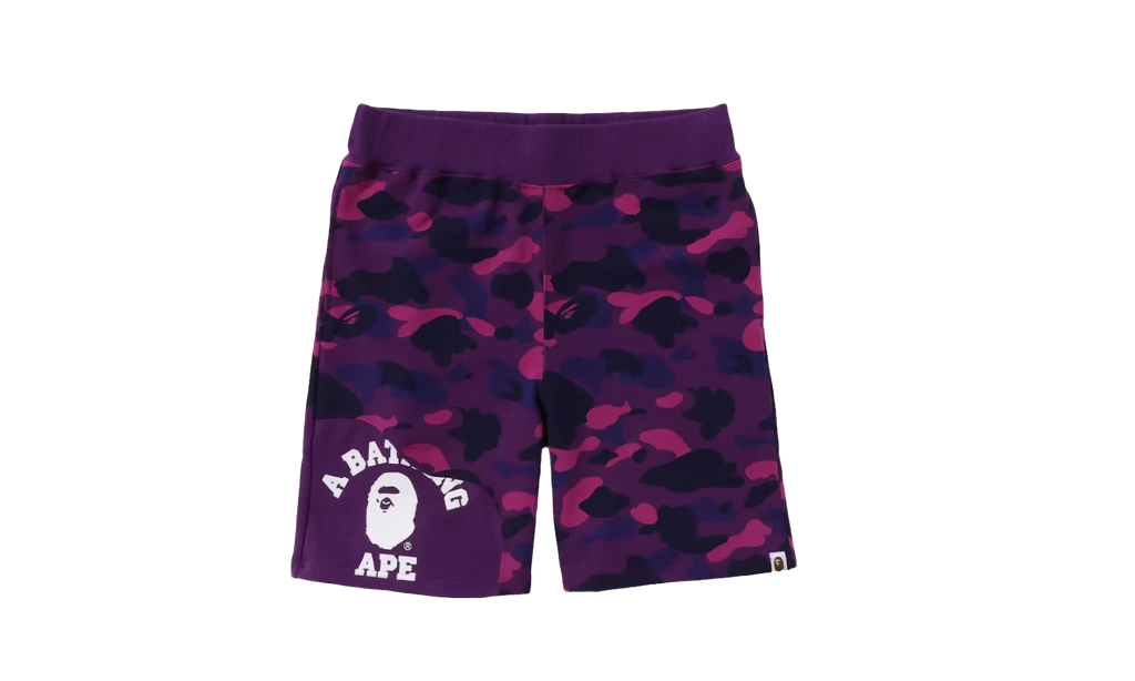 Color Camo Cutting Sweat Shorts