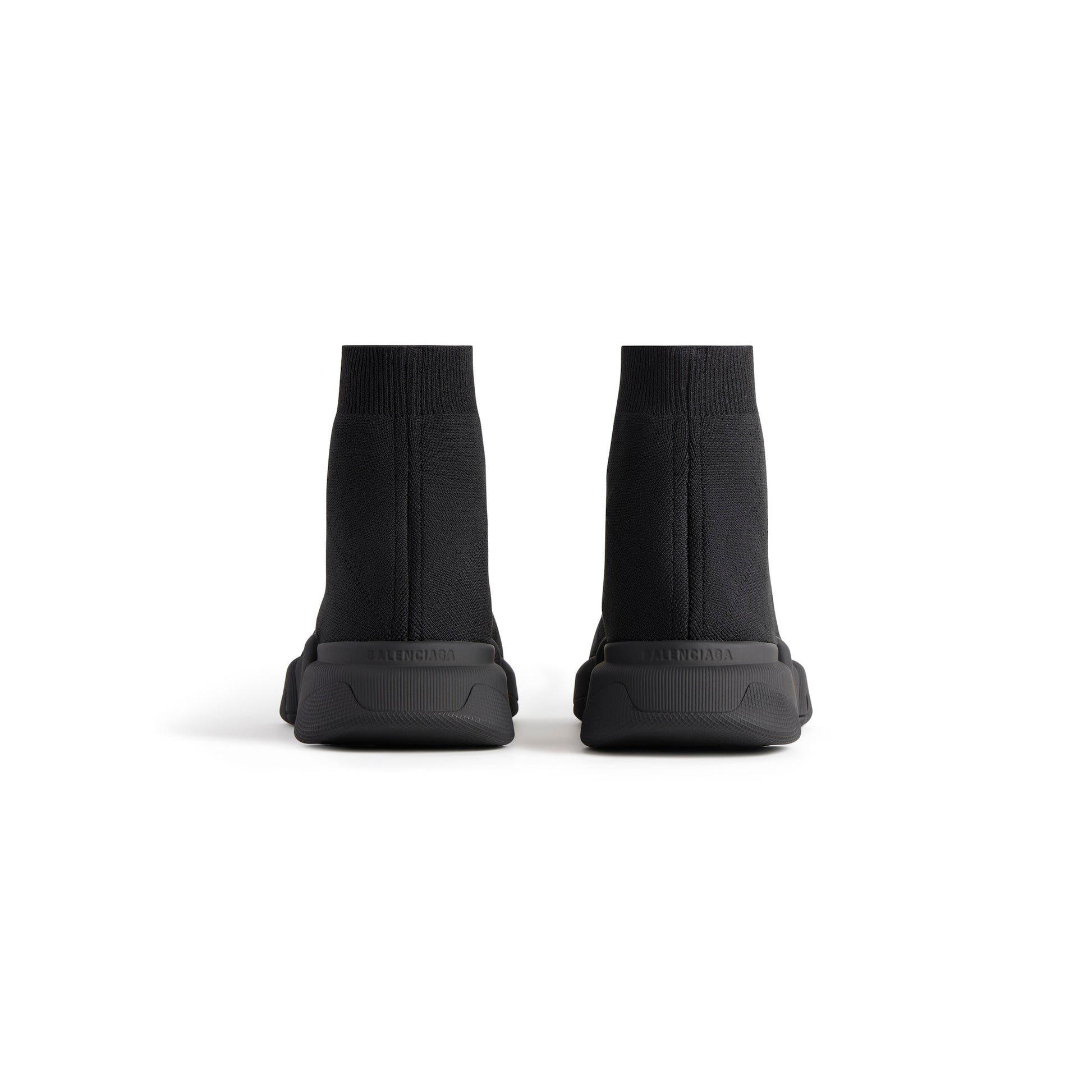 BALENCIAGA MEN'S SPEED 2.0 RECYCLED KNIT SNEAKER IN BLACK