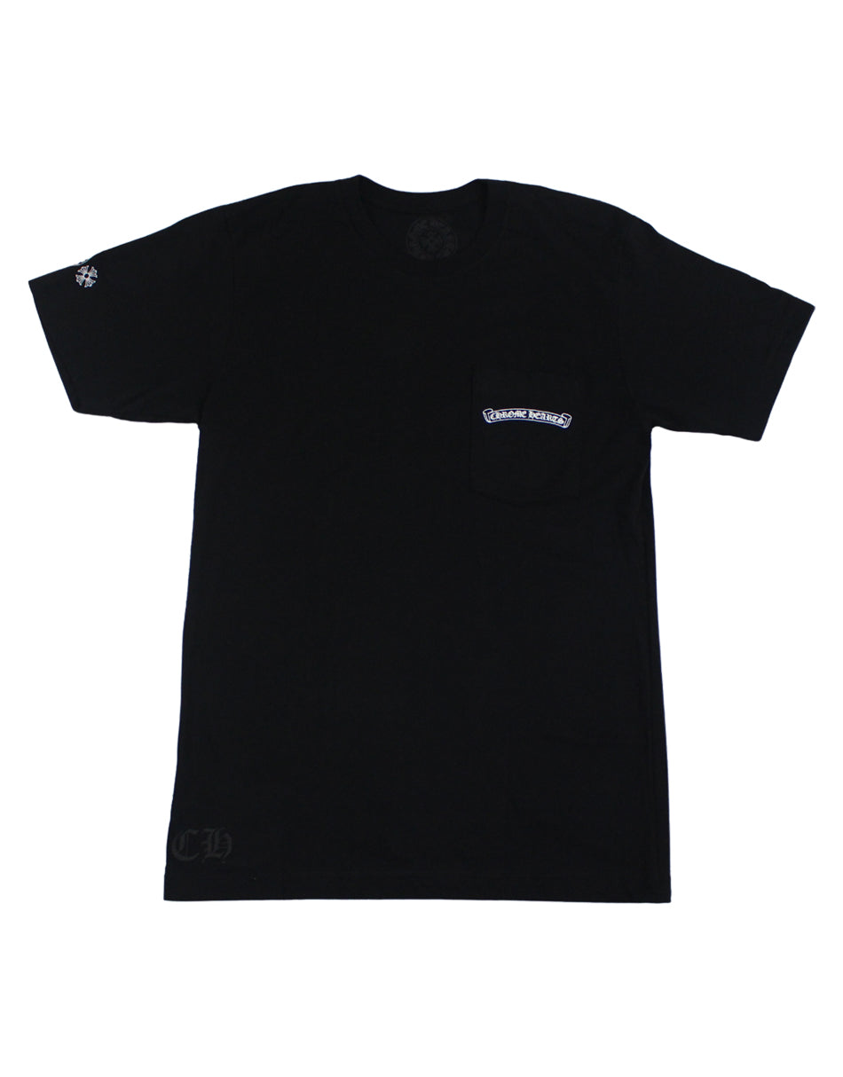 Chrome Hearts Eye Chart Pink Dagger Short Sleeve T-Shirt