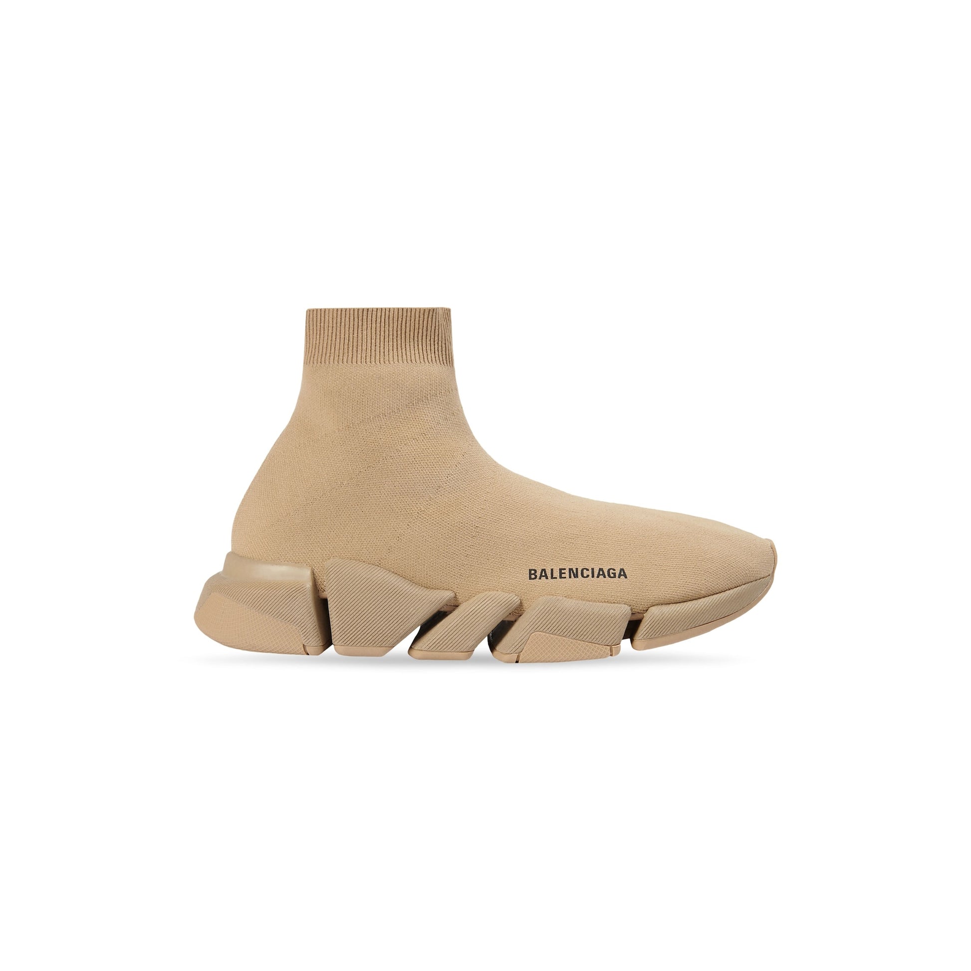 BALENCIAGA MEN'S SPEED 2.0 RECYCLED KNIT SNEAKER IN BLACK