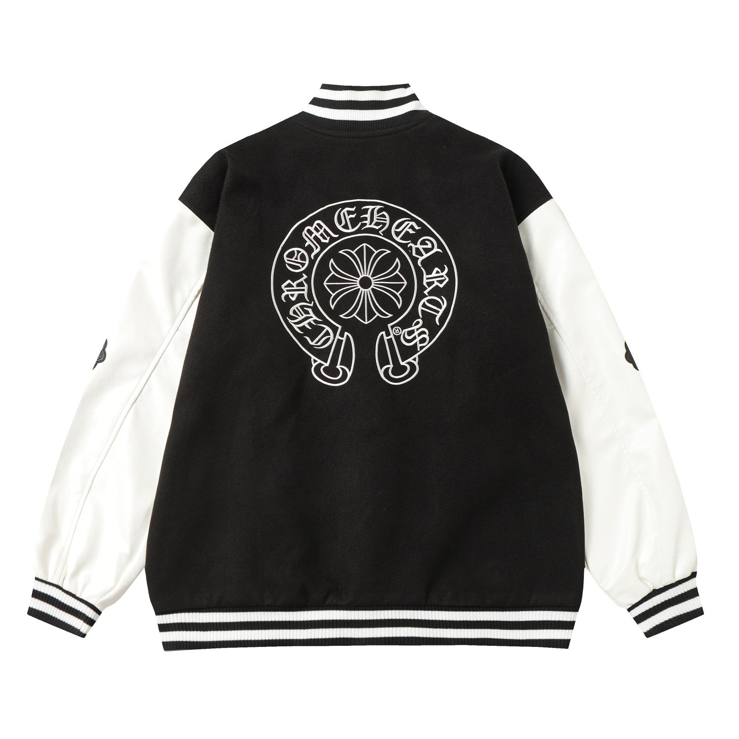 Chrome heart varsity jacket