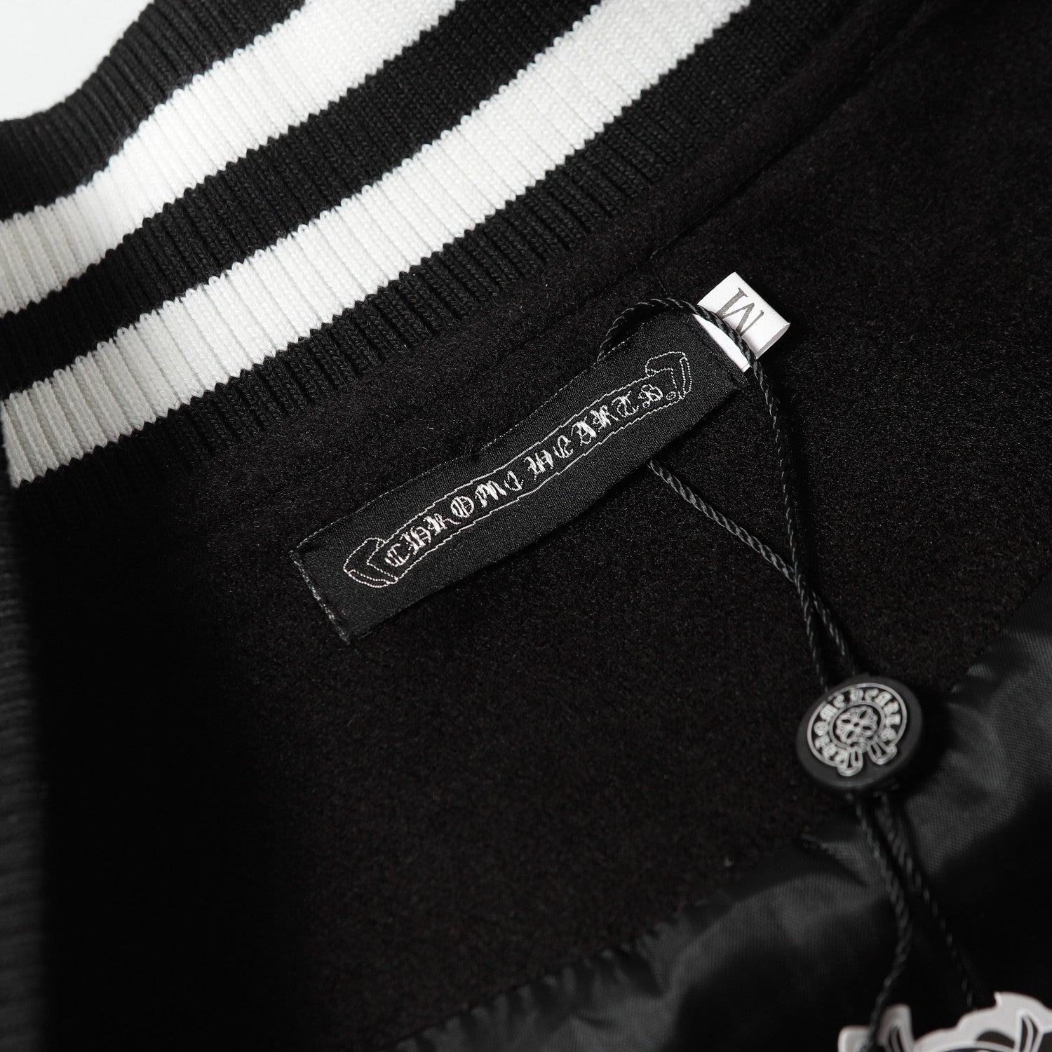 Chrome heart varsity jacket