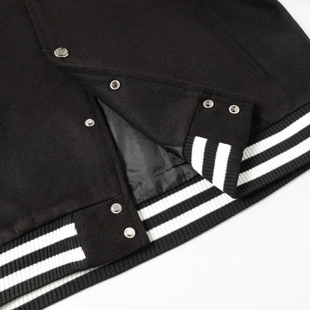 Chrome heart varsity jacket