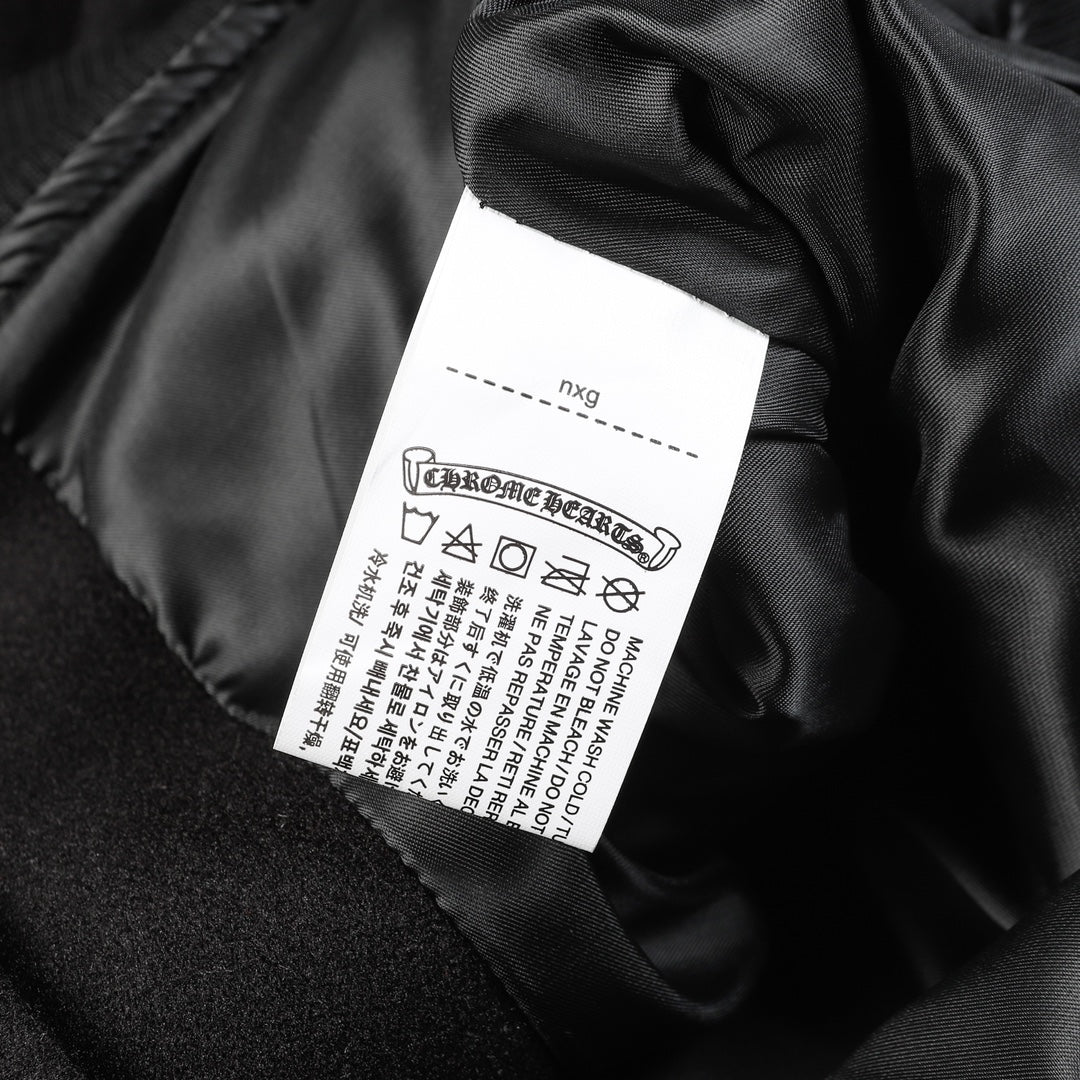 Chrome heart varsity jacket