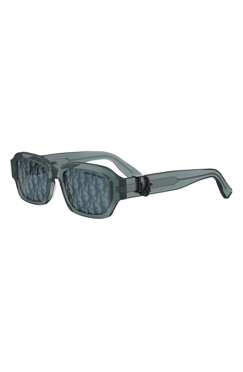 'Dior Oblique S2I 52mm Rectangular Sunglasses