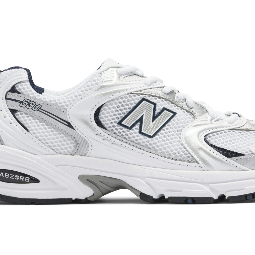 New Balance 530 White Silver Navy