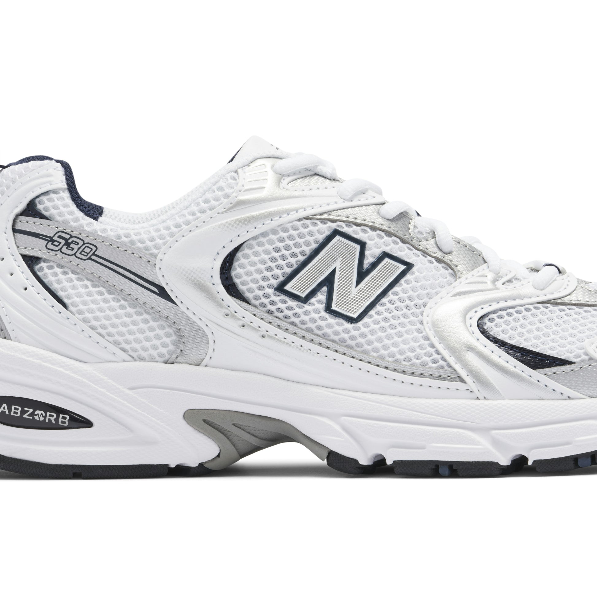 New Balance 530 White Silver Navy