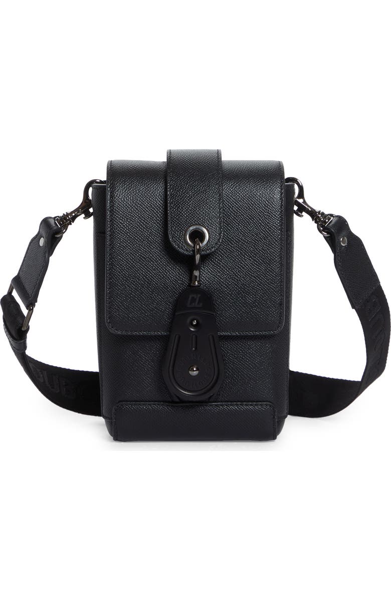 Groovy North/South Calfskin Crossbody Bag