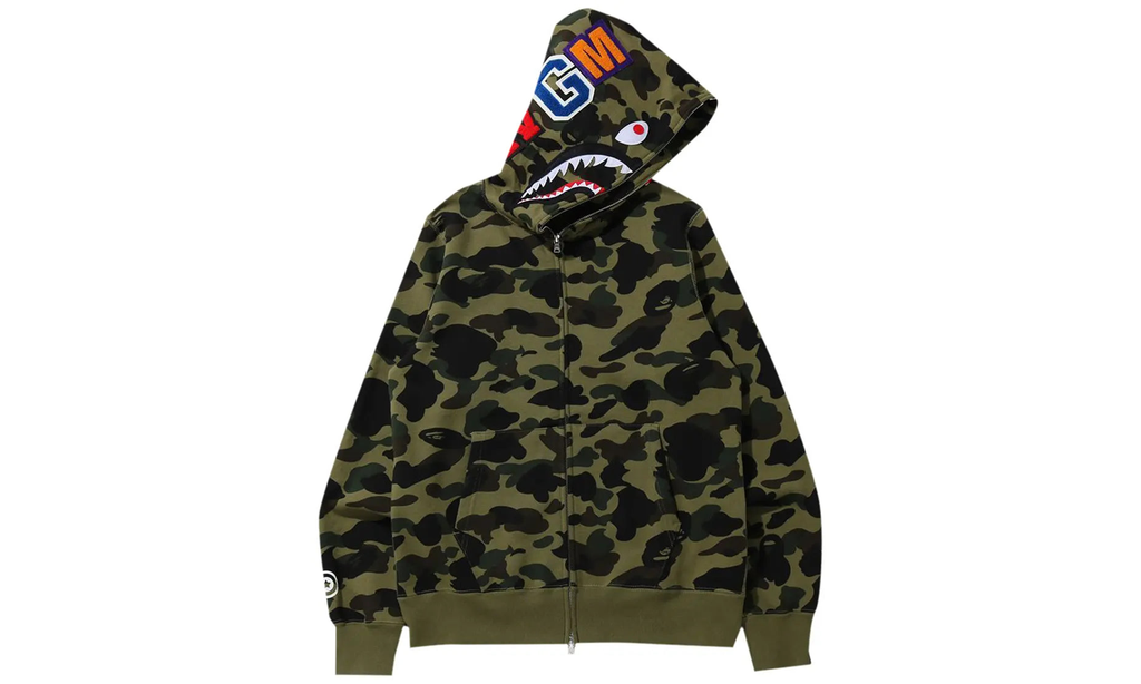 1st Camo Shark Full Zip Hoodie