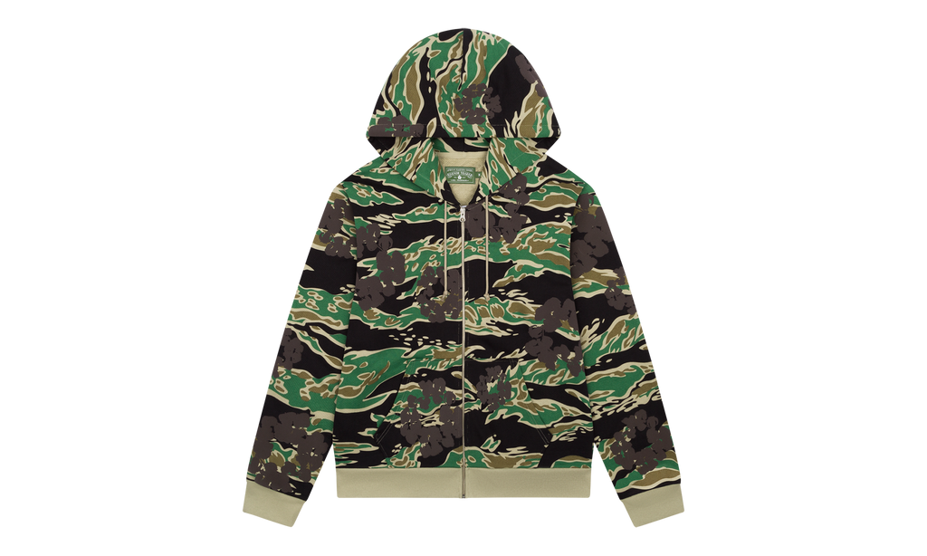 Cotton Wreath Zip Hoodie